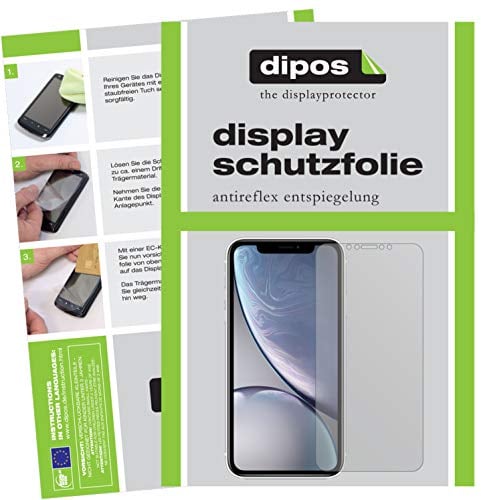 dipos I 6X Schutzfolie matt kompatibel mit Apple iPhone XR Folie Displayschutzfolie