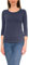 Alkato Damen Shirt 3/4 Arm mit Rundhals, Farbe: Jeans, Größe: L