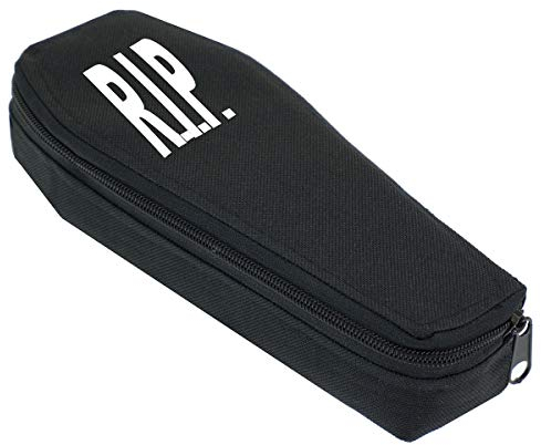 Ferocity Mäppchen Federtasche Schlamperbox Federmäppchen Schüleretui Stiftemappe Schwarz Sarg [008]