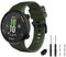 TopPerfekt GVFM Armband kompatibel mit Garmin Forerunner 45, Sport-Silikon-Armband, Ersatz-Armband für Forerunner 45 und Swim 2 (Oliver)