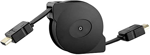 SpeaKa SP-9075628 - Cable HDMI (0,90 m, incluye enrollador, canal de retorno de audio, contactos dorados)