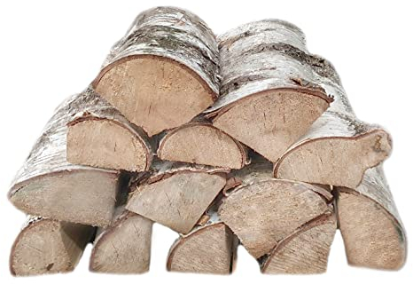 WSA BIRKE 75 Kg, Brennholz, Scheitlänge ca. 25-29 cm Kaminholz, GrillHolz, Feuerholz, Trocken, Ofenfertig, Hartholz, Braun, M