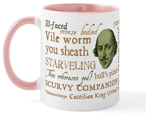 CafePress Shakespeare Insults Mug 11 oz (325 ml) Ceramic Coffee Mug