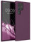 kwmobile Custodia Compatibile con Samsung Galaxy S22 Ultra Cover - Back Case per Smartphone in Silicone TPU - Protezione Gommata - viola bordeaux