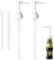 Ksvaye Lot de 2 Distributeurs à Pompe Bidon 5 litres Bouteille Pompe Vide, Pompe Doseuse Bidon, Pompe Sirop Pompe de Distribution de Sauce, Bouteille Sirop avec Pompe, Pression Pompe Savon 38cm