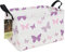 HUNRUNG Rechteckiger Aufbewahrungskorb, niedlicher Canvas-Organizer, Mülleimer für Haustier/Kinderspielzeug, Bücher, Kleidung, perfekt für Zimmer/Spielzimmer/Regale, Schlafzimmer, Badezimmer (Rec-Lila