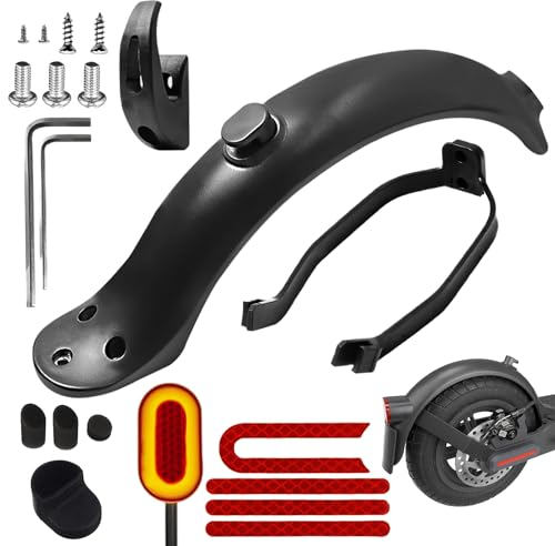Kotflügel für Elektroroller, Hinterer Kotflügel Electric Scooter, Hinterers Fender Ersatz Sets, e Roller Hinterer Kotflügel Ersatzteile mit Schrauben Zubehör Kompatibel mit Xiaomi M365 S1 Scooter