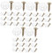 IMIKEYA 60 Pcs Hanger Holder Mirror Hanging Kit Crystal Shelf Wall Mirror Clips Mirror Clips with Screws Mirror Corner Clips Glass Mirror Retainer Clips Joint Holder Glass Tray Coat Hanger