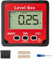Gvolatee Goniometro Digitale Magnetico, Inclinometro Digitali Angolo 4 x 90°, Livella Professionale con Display LCD, Inclinometri Elettronica di Precisione, Level Box per Carpenteria, Edilizia