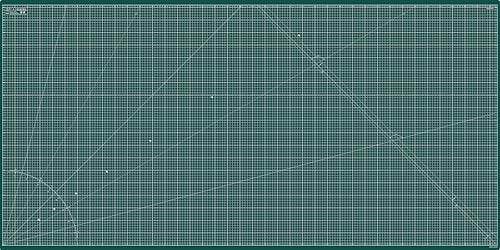 Elan Cutting Mat 200x100 CM Green, 5-Ply Craft Mat, Self-Healing Cutting Board Craft, Art Mat, Self Healing Cutting Mat 200 x 100, Dressmaking Accessories for Sewing, Quilting, and Crafting