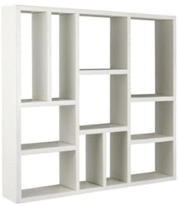 IB Laursen Wandregal m/verschiedenen Fächern UNIKA kann horizontal und vertikal hängen, B: 65,5 H: 60,5 T: 10
