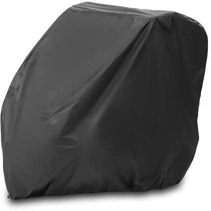 Zamboo Abdeckung für Fahrradanhänger | Universal Faltgarage für Anhänger (kompatibel mit Thule, Croozer, Qeridoo, Tiggo UVM.) | wasserdichte Plane mit Tasche und Öffnung für Fahrrad-Schloss - Schwarz