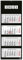 Geiger-Office 4-Monatskalender Wandkalender 2026 BLACK /33 x 90 cm, dekoratives Großformat mit 4 einzelnen, perforierten Kalenderblocks, Rückwand faltbar/Büro -Kalender (BLACK 4-Monatskalender)
