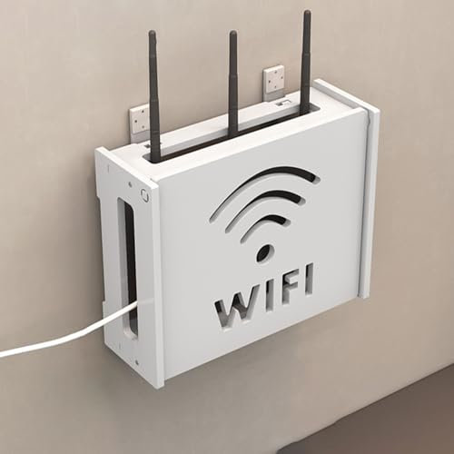 Router Aufbewahrungsbox Wandbehang Regal TV Set-Top-Aufbewahrung, verstecken Modem & Drähte, Organizer für Router, TV-Boxen, Schrank