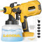Pulverizador de pintura inalámbrico para batería Dewalt de 18 a 24 V, pistola de pintura en aerosol con recipiente de 1400 ml, pistola de pulverización eléctrica para muebles, vallas de paredes