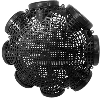 YNPQTDS Krebsefalle Krebsenfalle Krebsnetz Käfig Fischfalle Krabbenfallen Angelköderfallen PP Gelbe Aale und Käfige tragbar für Blaukrebse Aal Fänger Krabbennetz