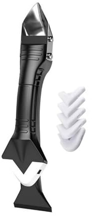 Silicone Remover Tool Set & Sealant Smoothing Kit | Scraper, Profiling & Finishing Tools for Bathroom, Kitchen & Window Sealant | HULTHOR