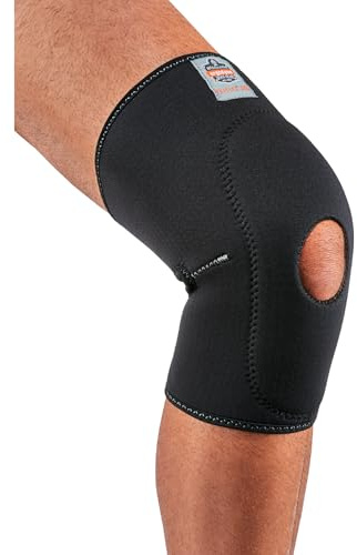 ProFlex 615 2 x große Knie Sleeve mit offener Patella/Anterior Pad – Schwarz – parent, 615