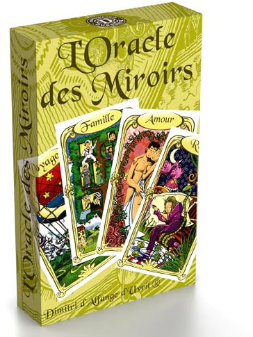 Grimaud - L'Oracle des Miroirs - Jeu de cartes divinatoire - Oracle divinatoire - Cartomancie, Vert Jaune