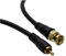 Reines Kupfer Kupfer Videoüberwachung CCTV BNC Zum Cinch Stecker Kabel Vergoldeten Anschlüsse 1 m [1 Meter/1m]