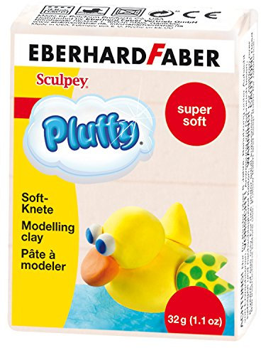 Eberhard Faber 571432 - Super Soft Knete Pluffy, 32 g, beige