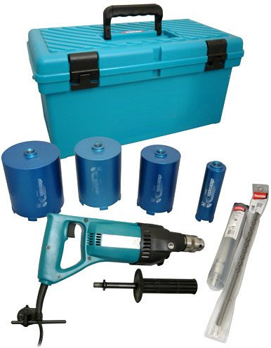 Makita 8406X3/1 - Taladro de diamante y martillo (110 V, 13 mm, en estuche de transporte)