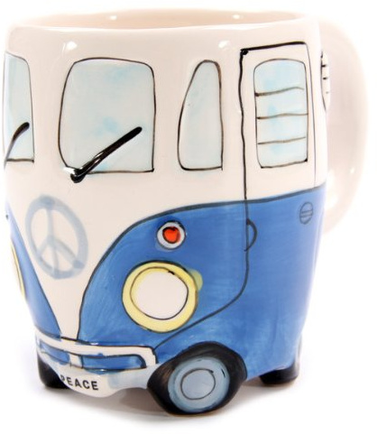 Camper VAN Mug-Ceramic Blue