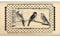 Florilèges Design fd114038 Stempel Scrapbooking Ticket Vögel beige 4 x 7 x 2,5 cm