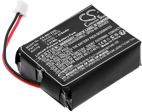 CS-SD122SL Akku 470mAh Kompatibel mit [SportDog] SD-1225 Transmitter, SD-1225E Transmitter, SD-1825E SDT54-13923, SDT54-13923 Handheld transmitters Ersetzt SAC00-12615