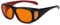 Eyekepper Gafas de Lectura Anti Luz Azul Bloqueo de la luz azul Lente naranja Gafas de seguridad Ajuste sobre gafas - Negro Rojo