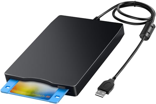 Lector de disquetes externo USB de 3.5 pulgadas, lector de disquetes USB de 1,44 MB FDD, portátil, para PC Windows/XP/7/8/10/11 Plug and Play