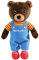 Jemini | Peluche Petit Ours Brun Pour Enfants Dès La Naissance | 17 Cm | Licence Officielle | Doudou Compagnon Éveil Bébé | Facile À Transporter Et Nettoyer | Cadeau Naissance Garçon Fille