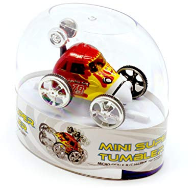Buzz Toys Mini Super Tumbler – Micro Scale Remote Control Car with Stunt Wheels, Durable Design, Easy-to-Use RC Vehicle for Kids Ages 3+