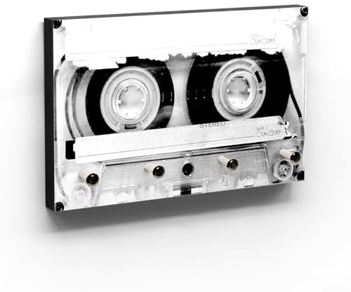 Schlüsselbrett Tape - Cooles Schlüsselboard mit Kassetten Motiv der 80er 90er - 4 Haken - Handmade