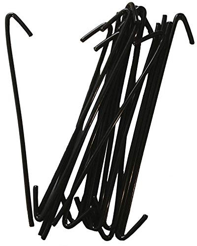 Jake Sales 8-1/4 Wire Ties aka, Chain Link Fence Hook Ties, Tie Wires (Black in Color) (30 Pack)