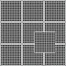 1000 Klebe Quadrate 10mm selbstklebend farbige eckige Punkte Aufkleber PVC Deko Folie Etiketten Inventur (schwarz)
