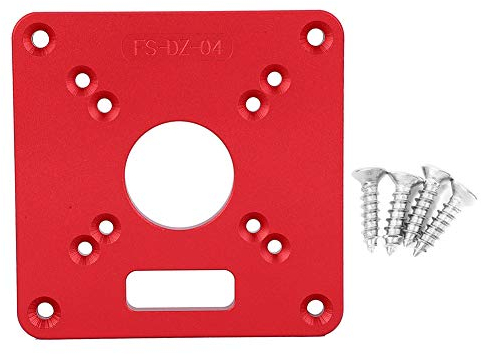 Router Table Insert Plate Universal Aluminum Alloy 6061 Anodic Oxidation Engraving Router Table Plate Router Table Insert Plate Trimmer Woodworking Engraving Machine Accessory