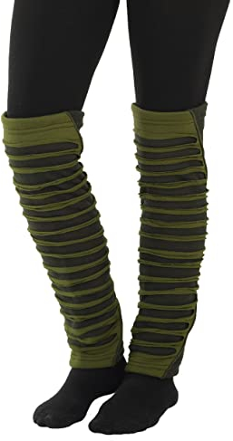 PUREWONDER Damen Stulpen Beinstulpen Beinwärmer Modell Nr. 2 Grün