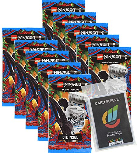 Lego Ninjago - Serie 6 Trading Cards - 10 Booster + Collect-it Hüllen Sleeves - Deutsch