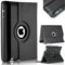 Leather Rotate 360° Stand Case For Apple iPad 10.2 9th Gen 2021 8th Gen 2020 & 7th Generation 2019 (BLACK)