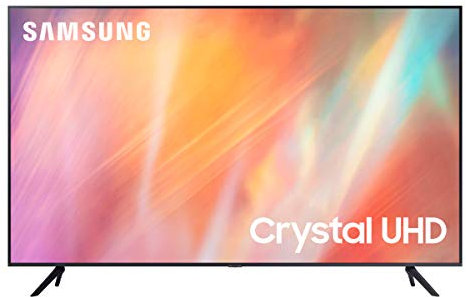 Samsung TV UE65AU7170UXZT, Smart TV 65 Serie AU7100, Modello AU7170, Crystal UHD 4K, Compatibile con Alexa, Grey, 2021, DVB-T2 [Efficienza energetica classe G]