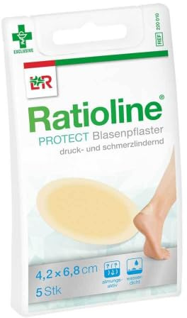 RATIOLINE protect Blasenpflaster 4,2x6,8 cm 5 St, 5 St