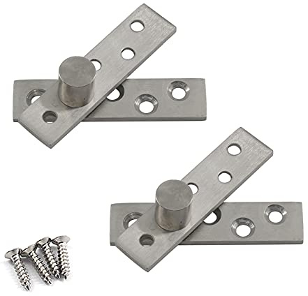 Cerniera a perno per porta, in acciaio inox, 75 mm, 2 pezzi