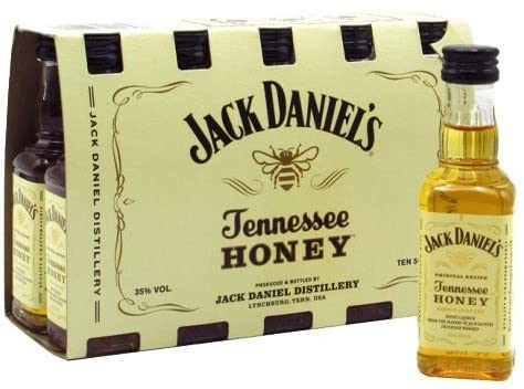 10 x Jack daniel's Tennessee Whiskey 5 cl vol miniature (Jack Daniel's Tennessee Honey)