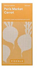 Piccolo Seeds Paris Market Carrot - Daucus Carota 500 Seeds