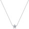 Amberta Collana con Ciondolo Solitario da Donna in Argento Sterling 925 con Zircone Cubico: Ciondolo a Stella con Zircone