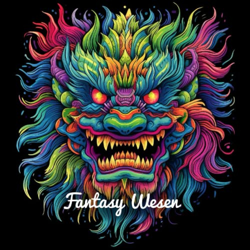 Fantasy Wesen Malbuch: Einhörner, Vampire, Monster, Drachen und vieles mehr (Fantasy Malbücher)