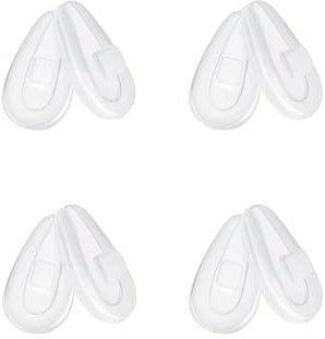 Firtox Replacement Nosepieces Nose Pads for Oakley Contrail OO4147/Lizard OX5113 OX5120/Limit Switch OX5119 OX5121 Sunglasses, Clear - 4 Pairs, 0
