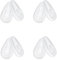 Firtox Replacement Nosepieces Nose Pads for Oakley Contrail OO4147/Lizard OX5113 OX5120/Limit Switch OX5119 OX5121 Sunglasses, Clear - 4 Pairs, 0