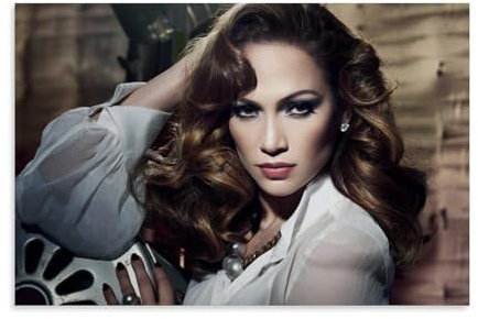 EKoKim Jennifer Lynn Lopez Poster, dekoratives Gemälde, Leinwand, Wandposter und Kunstdruck, modernes Familienschlafzimmer-Dekor-Poster, 20 x 30 cm